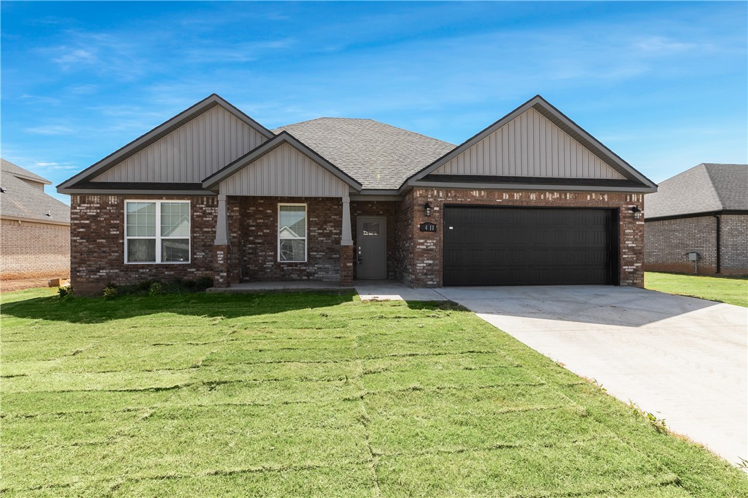 Welcome to your Next Home! This newer centrally located community houses this bright beautiful 4 bedroom home that is complete with Granite Countertops, Ceramic Tile floors, Stainless Appliances with Gas Range, Refrigerator, Washer and Dryer included. Full Brick Exteriors with covered back patio and a spacious yard. Background and credit check required.
