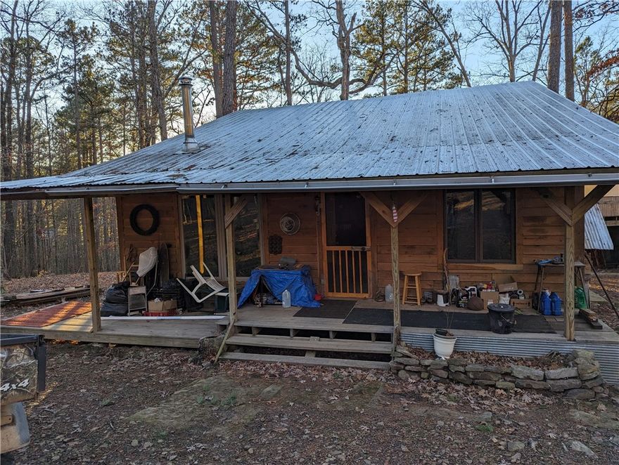 Timber has been evaluated and projected over 50,000 in value. Property is sold as is 616 Madison 3618 cabin 1 has 1 bed 1 bath 1034sq ft 9.97 acres, 616 Madison 3618 cabin 2 2bed 1 bath 1137 sq feet with 15 acres , and cabin 3612 Madison 3618 1 bed 1 bath 1106 sq feet 57 acres. The property includes a 1500 gallon water tank. Each cabin has its own outhouse. 612 Madison and 616 Madison (15AC) bathrooms are functional the other lots bathroom is not functional. There are four propane tanks on the properties three of them are full. 616 Madison 3618 cabin (9.97AC) does not have a kitchen.