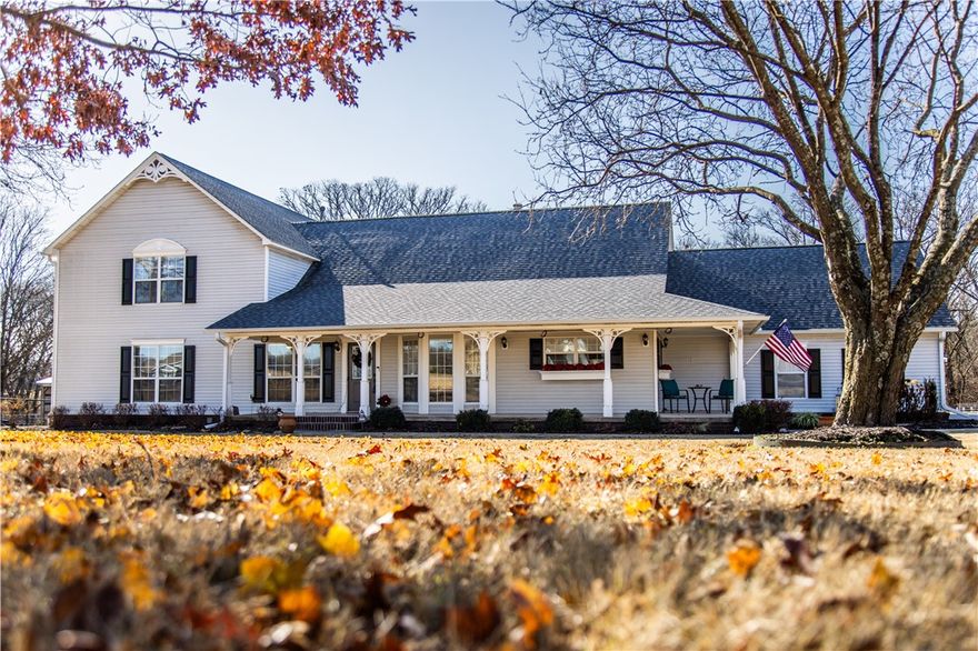 Welcome to this stunning 5-acre hobby farm, offering the perfect blend of private country living and modern convenience. This beautifully renovated 3,120 sq. ft. home features 4 spacious bedrooms, 3 full bathrooms, and a dedicated home office. Recent updates give the home a fresh, clean, and new home feel. Nestled in a peaceful setting with no HOA, this property offers a true country retreat while being just minutes away from all the amenities of town. Enjoy lush landscaping, an irrigation system, garden space, and a greenhouse perfect for cultivating your own oasis.  Enjoy the quiet sitting while drinking coffee off your covered front porch or entertain family and friends on the new incredible back patio. The barn is equipped with horse stalls and ample storage space for all your farm needs.  Property is move in ready; all the work has been done for you.  Not one inch of this home has gone untouched.  
This is country living at its finest!