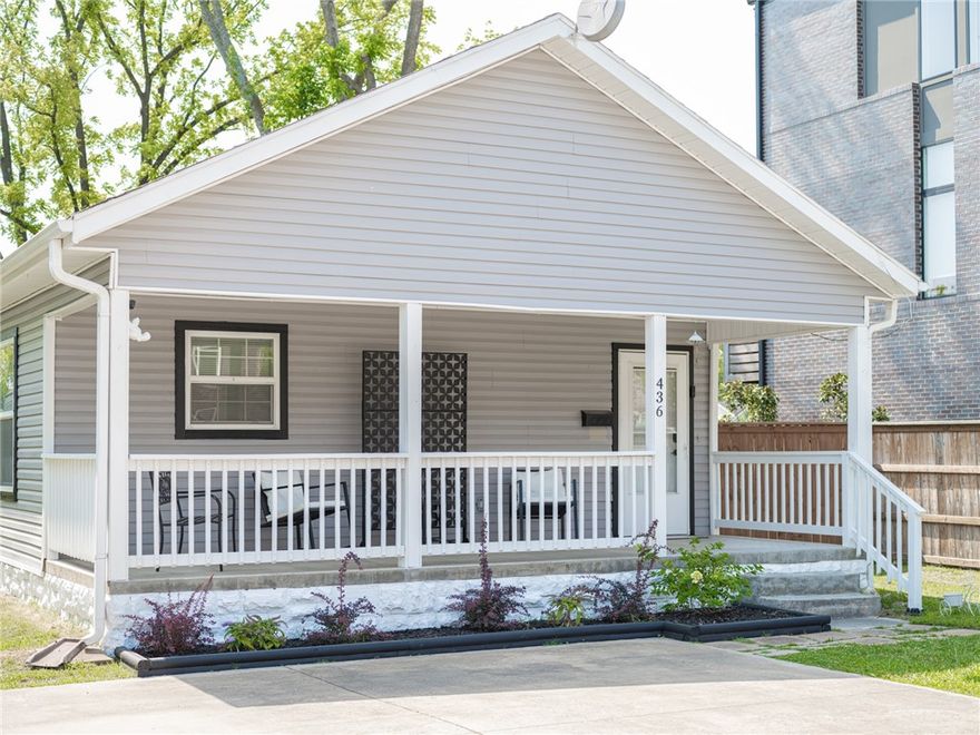 Your dream location! Centrally located in the heart of Downtown Bentonville, you are steps or a bike ride from world-class restaurants, hiking and mountain biking trails, the infamous and largest Farmers Market, and a block from the Walmart Home Office. Whether you’re looking for a cozy primary residence, an investor wanting to use as a short-term rental (successful track record on Airbnb and mid-term rental with potential to increase), or someone who wants the opportunity to build the home of their dreams (plans for a 3,500 sqft addition by Dave Burris available with suitable offer), you just can’t beat it! New granite countertops, vinyl plank flooring, tiling in both bathrooms and laundry room, new appliances, extended deck, and modern upgrades. All furniture is negotiable! Great opportunity to acquire a premium lot just a short distance from the town square!