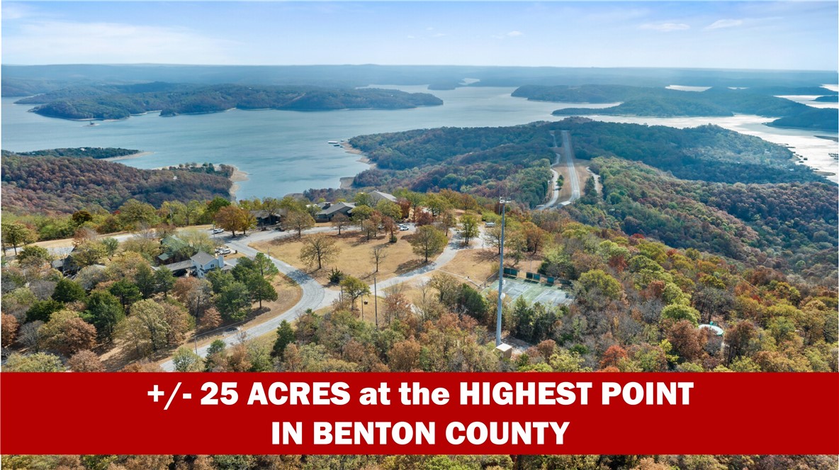 Discover this incredible +/- 25-acre property with breathtaking, year-round views of Beaver Lake from Benton County's highest point at 1,800 feet. Overlooking 487 miles of shoreline, this is the only redevelopment site with sewer access, making it a rare opportunity for investors. Potential include resort, hotel, retreat center, condos, apartments, or mixed-use development. Conveniently located just 1.7 miles East of Lost Bridge Marina, 2.7 miles West of Beaver Lake Sail Club. It is also only a 20 minute drive to the Rogers Executive Airport and only a 35 minute drive to the new Walmart World Headquarters. This property is arguably the best view between the Rockies and Appalachians. Don't miss out on the opportunity to own this stunning location that combines natural beauty with unmatched redevelopmentāāāāāāāāāāāāāāāāāāāāāāāāāāāāāāāā potential.