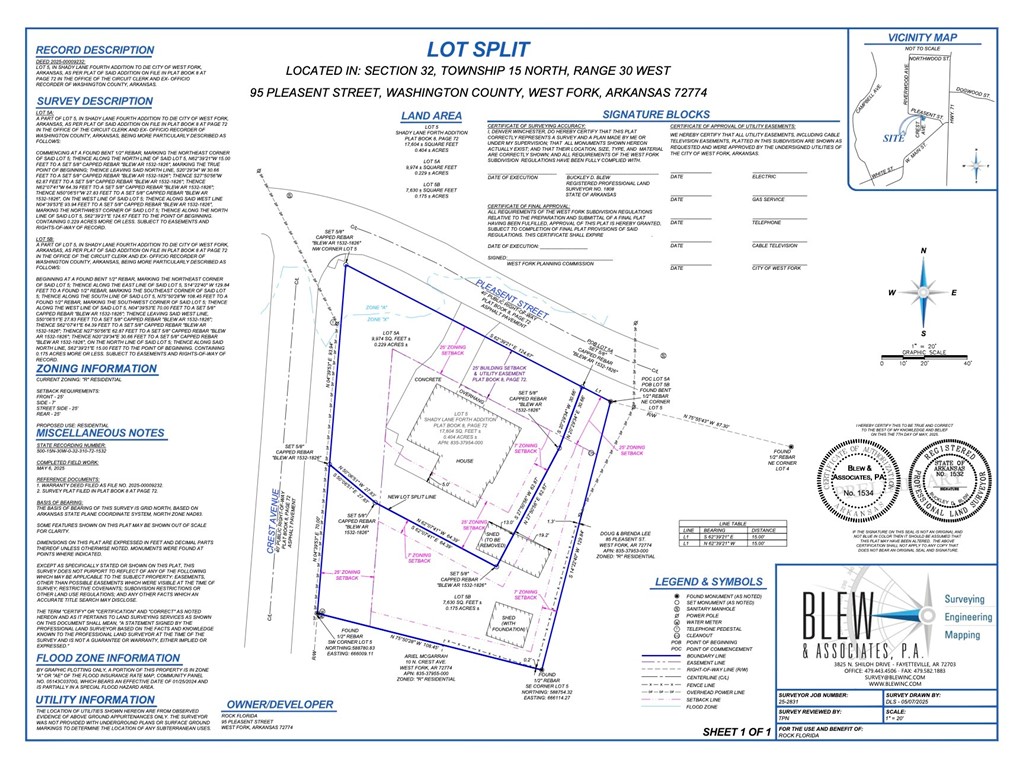 Quite possibly the only 'infill' lot available in West Fork. .175 acres with access off of both Pleasant & Crest Streets. 14' x 20' shop building on concrete slab. Seller will consider all offers, but will not likely accept a contract for sale prior to selling the residence at 95 Pleasant. Agent-owned.