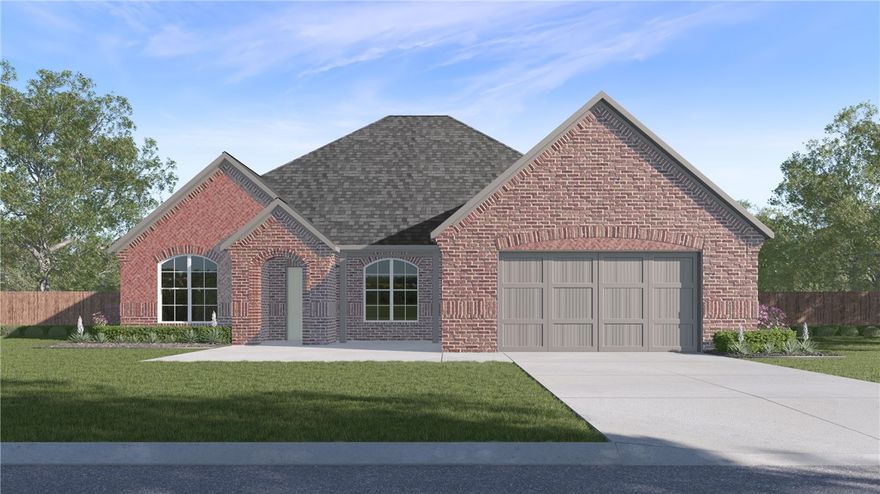 Sold before print! The picturesque Princeton 4 plan in Hughmount, located in Fayetteville, Arkansas! The Princeton 4 plan has 2424 square feet, with 4 bedrooms, 3 baths and a flex space/study.  These brand-new homes boast 4-sided brick and LVP flooring. Fantastic front porch with a sitting area. Upon entrance, there is a flex space / study and a spacious living area featuring a gas fireplace with a poplar mantle. The kitchen will have 42-inch cabinets, lovely appliances and quartz countertops and tile backsplash.  The Primary bedroom has a fabulous en suite, dual sinks, with a walk-in shower with tiled walls and a soaking tub!  These homes feature LED lighting throughout, and a high efficiency AC with programmable Wi-Fi thermostat. Come find your dream home today! Taxes and Parcel TBD. Garage Door Opener!