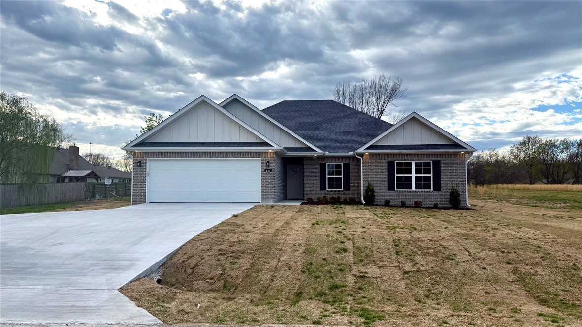 Beautiful all-brick, new home on a large 0.57 AC lot. The 1,831 sq. ft. home features 4 BR, 2 BA with granite countertops, premium vinyl plank floors, large walk-in closet in the main suite and a covered back patio. Move-in ready! Have family or friends wanting to live close? See ML# 1302890 for another brand new home by the same builder. Agent is related to sellers.