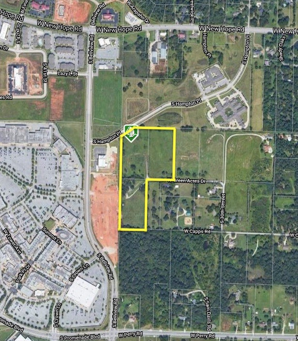 This amazing property is right in the heart of Pinnacle with so many possibilities. Located right behind Fox Trail Distillery and the Promenade Mall, this property would make a great site for an upscale multi-family development or hotel. The property consists of three parcels with access off Hampton Place. Sewer and water are available on the north boundary of the property off Hampton Place and on the border of the Southern parcel, as well. Currently Zoned A-1.