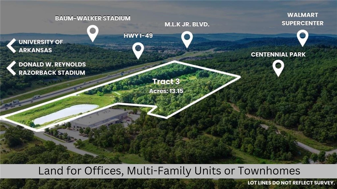 Discover 13.15 acres located along THE I-49 CORRIDOR. This property sits within minutes of already established major shopping, apartment complexes, grocery stores, and Centennial Park at Millsap Mountain -- over 13 miles of expansive biking trails, perfect for beginners to advanced cyclists. Zoned for C-2, this land has unlimited potential–from a stunning trendy bike boutique hotel to multi-family and apartment complexes. One retention pond resides on the land and paved streets lead right up to the property, which makes for easy building. Northwest Arkansas is one of the fastest-growing metro areas in America making this Shiloh location a one-of-a-kind investment opportunity. Please refer to MLS #1235559.