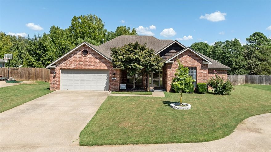Tucked away in a quiet cul-de-sac, this home offers a peaceful setting and a spacious backyard perfect for entertaining, gardening, or play. Inside, the layout is comfortable and inviting. The home is being sold as-is, but has been well cared for and move-in ready. Recent updates include a new HVAC system in 2024, and the seller is willing to escrow for a new roof at closing! Four bedrooms PLUS office will give you plenty of options. With its desirable cul-de-sac location, big backyard, and seller concession for a new roof, this home is a great opportunity for buyers looking to invest in both comfort and potential. Approved borrowers will receive a closing cost credit of 1% of the loan amount up to $5,000 on their Closing Disclosure on their loan closing with Envoy Mortgage Branch NMLS #2659248 and Branch NMLS #2579798.