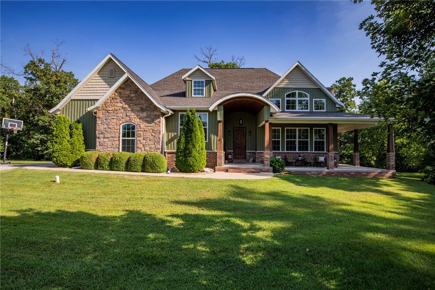 Welcome to your dream retreat! Nestled on 10+ serene acres, this stunning property offers the perfect blend of privacy, functionality, and proximity to all that Northwest Arkansas has to offer. The home features beautiful hardwood floors throughout and a smart, spacious layout with 3 bedrooms, 2 bathrooms, a dedicated office, and a versatile bonus room—ideal for modern living.

Step outside to enjoy the incredible 40x80 dream shop, fully equipped with electric, plumbing, and even a half bath—perfect for hobbies, storage, or running a business. The picturesque country setting offers peace and quiet, while still being just minutes from town. Imagine relaxing on the expansive front porch, soaking in the views and the tranquility of your own private paradise.