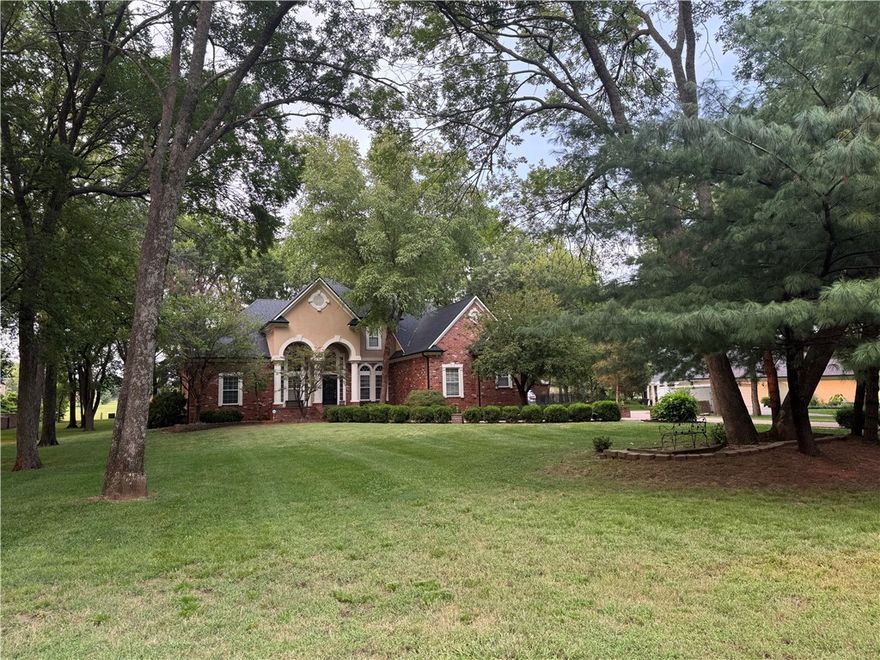 *New Roof!! Elegant 4-bd, 4-bath residence offering 4,200 +/-?sq? ft on a beautifully landscaped 0.98-acre lot. Custom built w/ prem features & updates, this home is located in a coveted subdiv in Siloam Springs, within walking distance to JBU, Bob Henry Park, & downtown. Every detail has been thoughtfully updated for modern comfort while preserving timeless style. Highlights incl: Grand 2-story foyer; *Bright, open concept living & dining areas w/ fresh interior paint & refinished hardwoods; *Gourmet kitchen feat natural-finish hardwood floors, walk-in pantry, & spacious island; *Primary suite on main level w/ spa-inspired bathroom incl a steam shower;*Flex layout w/ double Primary bedrooms or Primary w/ adjoining nursery for versatility; 3 generously sized secondary bdrms upstairs; Billiards room & a home theater or fitness room!-Step outside to an expansive backyard-an entertainer’s paradise w/ custom fire pit in a park-like setting, mature shade trees, & plenty of space for a future pool or garden.