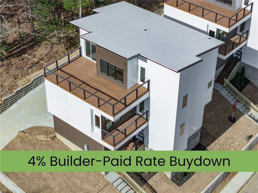 Experience modern living in this brand-new South Fayetteville home, ideally located near trails, schools,
and more. Enjoy stunning rooftop terraces with panoramic views and a spacious open layout featuring
hand-scraped hardwood floors, a gas fireplace, and a sleek kitchen with granite counters and stainless
steel appliances. The master suite offers a tranquil retreat with built-in cabinets, a walk-in closet, and a
luxurious bathroom. Additional features include a custom landscaped front yard, a two-car garage with
frosted glass doors, and meticulous design throughout. Schedule a tour today to see this exceptional home
in person!