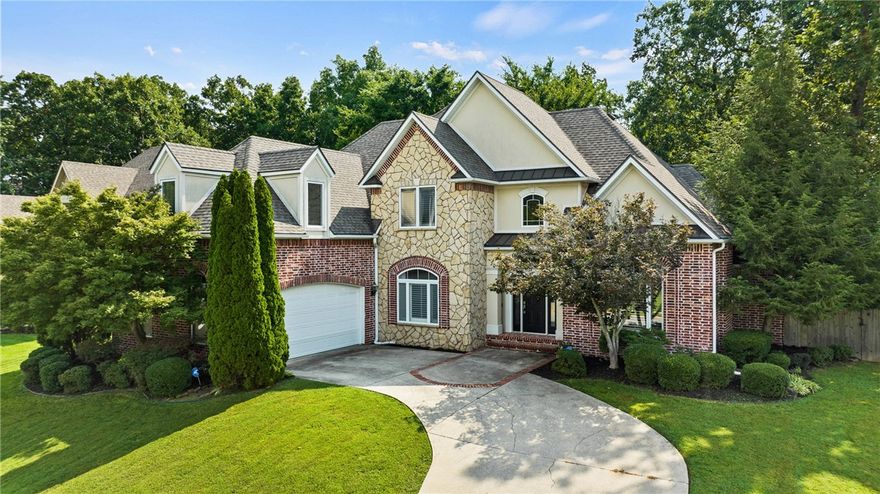 Experience modern luxury in this spectacular home located in the highly sought after Covington Park neighborhood in East Fayetteville. The fabulous kitchen features a Wolf Dual Fuel Range, Quartzite island, wine fridge and custom cabinetry. The unmatched steel french doors show off a shaded backyard and custom pool with spillover spa. The living room is accentuated with custom fireplace and wood built-ins. The master bedroom, bathroom as well as one guest room with bathroom are on the main level. The master bathroom has quartz countertops and a free standing soaking tub. The exquisitely designed library features a gas fireplace perfect for small gatherings. The second story offers two additional bedrooms, a bonus room, and a bathroom. Braden Park is only steps away. Enjoy an active lifestyle with walks to Vandergriff Elementary for pickle ball, tennis & track. East Fayetteville restaurants and shopping are only a moments away.