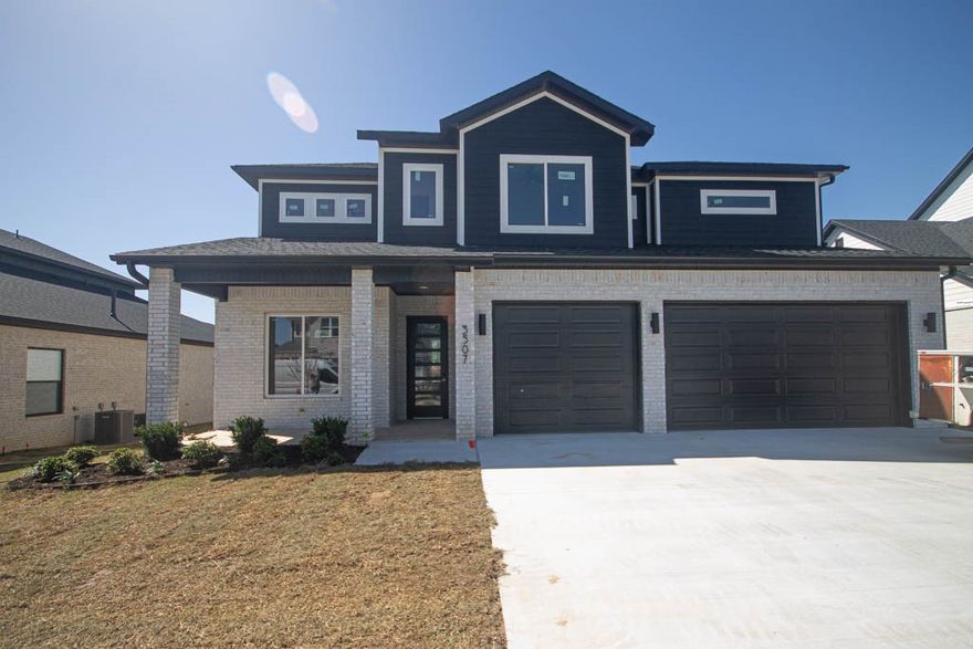 New construction modern home with gorgeous exterior in sought after community of Aurora. Enjoy the stunning living room with custom beams, tiled linear fireplace, tons of light streaming through ample amount of windows and open floorplan. Kitchen features large island, stainless steel appliances, gas cooktop, custom cabinets, double ovens, massive walk in pantry and storage! Home also features a 5th bedroom on the main level that would also be perfect for a study. Spacious, private master bedroom with luxurious primary bathroom. Primary bath with double sinks, storage, walk-in tile shower and stand alone soaking tub. Upstairs features three large bedrooms with walk in closets and a bonus room with dry bar. Huge covered patio overlooking the large lot perfect for entertaining! Aurora residents have access to TONS of community amenities. Adult pool, family pool, bike repair station, dog park, elevate fitness course, sports court, open air clubhouse and playground! Internet included in POA!
