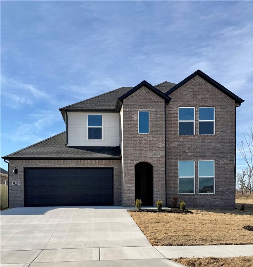 Sold before print! Notable Naples plan in Huber Place in Bentonville, AR! Each home will feature a modern electric fireplace with a poplar mantle and LVP flooring throughout the first floor with carpet on the stairs and upstairs. You’ll find a ceiling fan in all bedrooms and the living room! These homes will be complete with quartz kitchen counters, 42-inch cabinets, and stainless-steel appliances! Primary bath features quartz counters, double sinks, and a walk-in shower! The secondary bath will have a walk-in shower; third bath will have a tub/shower combo. The Naples plan includes a game room upstairs! Home will have a Garage Door Opener, landscape package, with Brick and Hardie® exterior per plan. These 2 Story homes will have a combination of Brick and/or Hardie® on the front, sides and back. Homes in Huber Place are located within the city limits of Centerton with a Bentonville address and zip code of 72713. Property owners are considered a citizen of Centerton and all that applies. Subject to change.