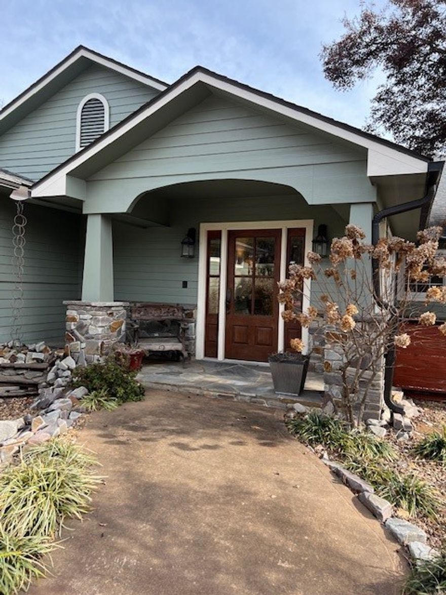 Rare Opportunity to own Seclusion with a VIEW! This location, off of Skyline Drive, is prime for the active family that enjoys entertaining, wide open space to explore and wants to be close to the state parks for trails. The view to the South of the Arkansas River and Mt. Nebo can be seen from the patio, Master Suite Balcony, and from inside the home. Professional Landscaping on the exterior with a Professional Kitchen on the interior continue bring the entertaining inside. This home boasts living spaces connected with a living room w/fireplace, along with an impressive Master Suite upstairs. The Pool House is heated and cooled with a kitchen and lounge space to enjoy. Store your boat, four wheeler or other toys in the 1000sf detached shop or in the shop attached to the pool house. Geothermal system provides for efficient, eco-friendly comfort. Look no further for the perfect place to relax, entertain, be close to parks and to all that Russellville has to offer.