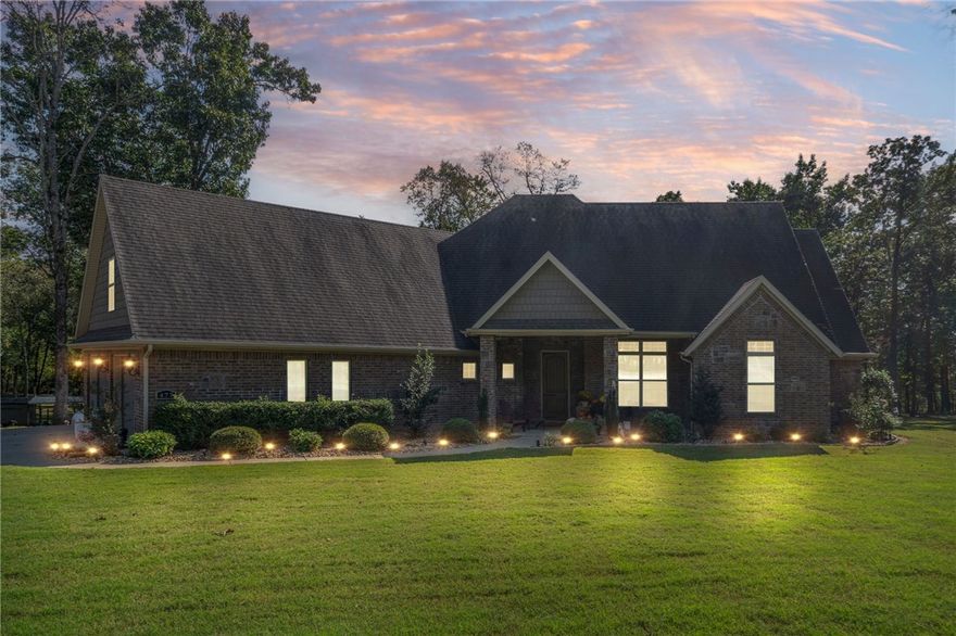 This charming, custom built home is nestled on sprawling 4-acres that have been cleared, offering a perfect blend of comfort and space. As you enter, you'll find a bright and airy living area that flows seamlessly into a beautiful kitchen equipped with stainless steel appliances, 2 pantries, and ample counter space. The dining area is perfect for gatherings and overlooks the picturesque landscape.
The master suite features an en-suite bathroom with double doors, dual sinks, and a spacious walk-in closet.  An office provides a quiet retreat for work or study, ensuring productivity in a peaceful setting.  Step outside onto the expansive deck, ideal for outdoor entertaining or enjoying the serene surroundings. The large yard offers plenty of opportunities for gardening, recreational activities, or future expansion, allowing you to personalize the property to suit your needs. This home beautifully combines the tranquility of rural living with all the modern conveniences.  Perfect for those seeking space and comfort.