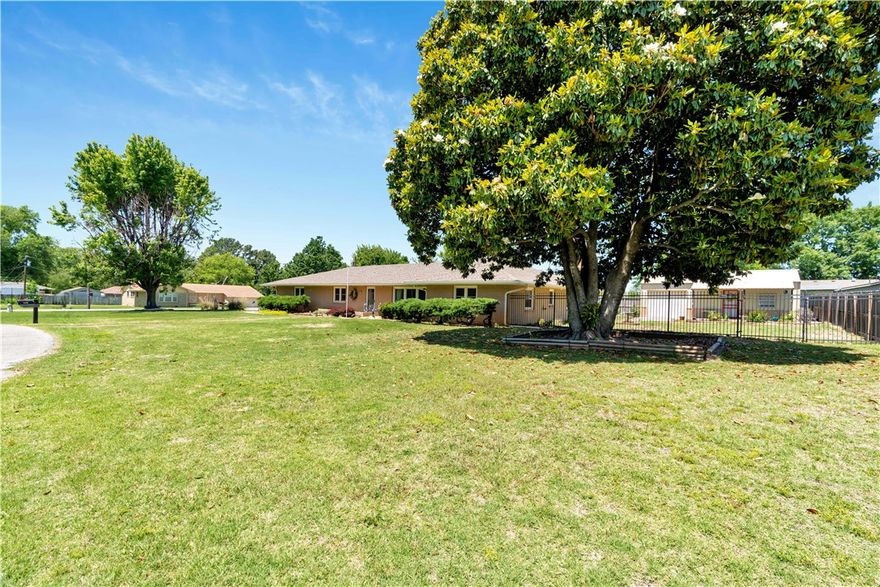 A 2 owner home in very nice condition with storage galore. New HVAC in 2021 and new rood in 2024. Large open living area is perfect for entertaining. Split bedroom plan for privacy, sunroom for dining or whatever you choose. This home has been lovingly cared for. Lots of room plus an office. There is a 20 X 30 work shop or extra storage (perfect for arts and crafts or hobbies). You can't beat the location.