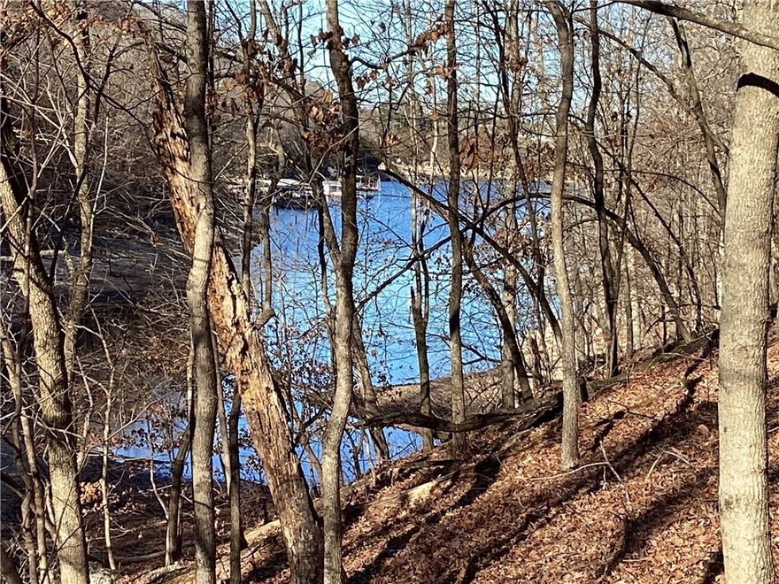 Fall in love with this 11+ acres just 5 minutes east of the HWY 12 bridge with lakefront and a seasonal view.   Build your estate, or utilize the multiple building sites on the property.  Hike down to the cove and fish or swim; enjoy the peace and tranquility of being away from the city..with Rogers downtown just 15 minutes away!  Hobbs State Park is just east, with hiking and mountain biking galore!  Ozark living at its finest!
