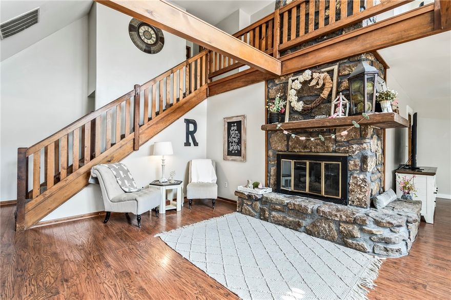 Priced to sell and perfectly located for commuters! This 4 bedroom, 2.5 bath has a spacious living area with natural light and exposed beams in the living room. This charming home features a versatile loft area and a guest bedroom with 2 sets of bunk beds built in, perfect for guest, kids or a fun flex space. Situated on nearly 1 acre in a well-established neighborhood the property provides room to spread out and enjoy the outdoors, complete with cozy fire pit area ideal for a relaxing evening. Major updates include a new roof and windows offering peace of mind for the next owner. This home combines space, updates, and location at an incredible value.