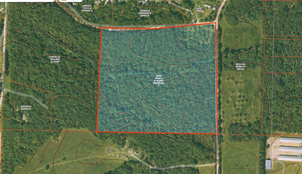 Prime 26.94 Acres Near Bentonville – Exceptional Location with Development Potential. Located just minutes from Bentonville and less than 10 miles from XNA Airport, this 26.94-acre parcel offers an outstanding opportunity for investment or development. With county road frontage on two sides and utilities available, the property is ideally suited for residential development, estate building, or future commercial potential. The land provides a blank canvas of wooded area, with easy access and excellent visibility. Situated in one of the fastest-growing regions in Northwest Arkansas, this property is poised to benefit from continued growth and demand in the area.