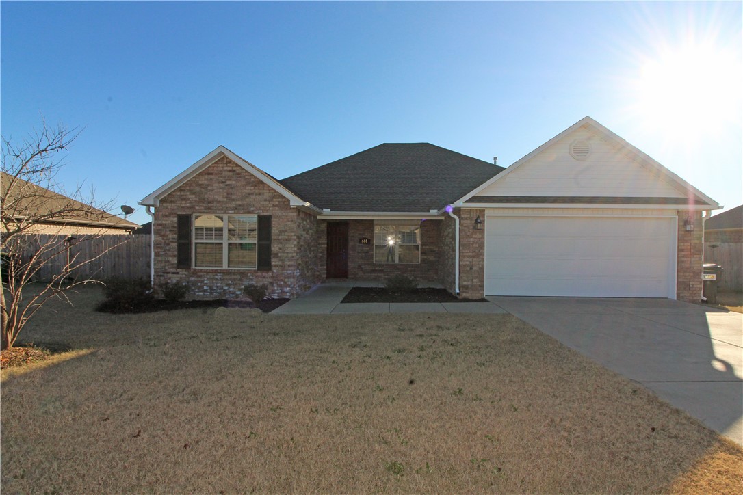 Superb location in Centerton to schools, local eateries, and parks! This all brick larger 3-bedroom 2-bath home is situated in Char-Lou Estates. Just under 1700 sq. feet of living. All wood floors in bedrooms and main living areas. Large primary bedroom with coffered ceiling. 2 car garage with large privacy fenced yard. No pets. Occupied. Min 24hr notice for showings. All adult occupants must complete application. $50/person to apply.