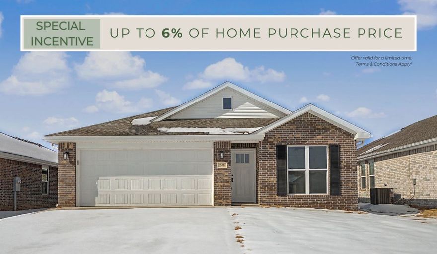 This gorgeous 4 bedroom home is ready to be filled with your family and
friends! Natural light streams into the living and kitchen area so you can
enjoy a spacious and airy family area with a dedicated dining space. Available
space is truly maximized in this home with a large walk-in master closet, a
dedicated laundry space and linen closet, and a backyard patio so you and
your family have room to breathe and grow.

*Taxes subject to change based on new construction.