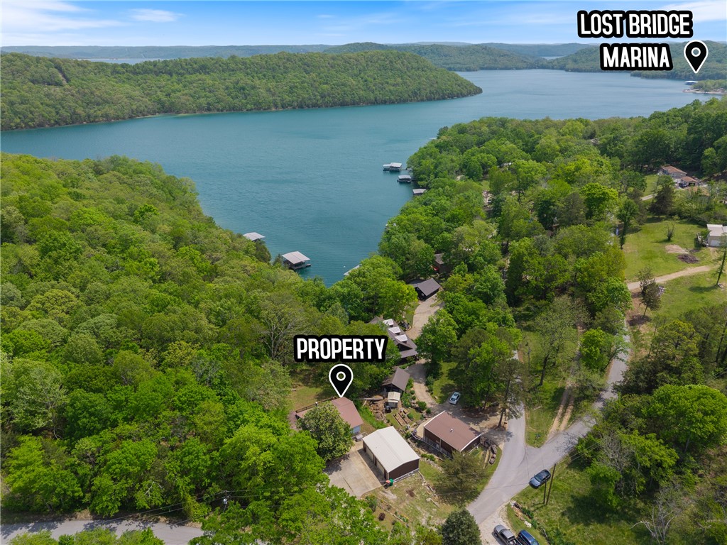 Affordable lake living with endless potential. New price correction has this one priced below appraised value!! Escape the hustle and bustle of life on this quiet, Beaver Lake cove but still be less than 30 minutes away from the conveniences of town (Pea Ridge or Rogers). . Grab your fishing pole & head down to the lake with a short walk through the serene, wooded, Corps of Engineers property that separates your back yard from the lake or hop in the truck & be at Lost Bridge Marina & Public Boat Launch in less than 10 minutes! There is an option to purchase a 2.5 slip private boat dock with permit. ** Dock # 1666 is available for purchase separately for $200k. Buyer of home has right of first refusal. Will share dock owner's contact info w/ serious buyers only** Survey has been completed. Appraisal completed June 2025 will be available upon request to serious buyers only.