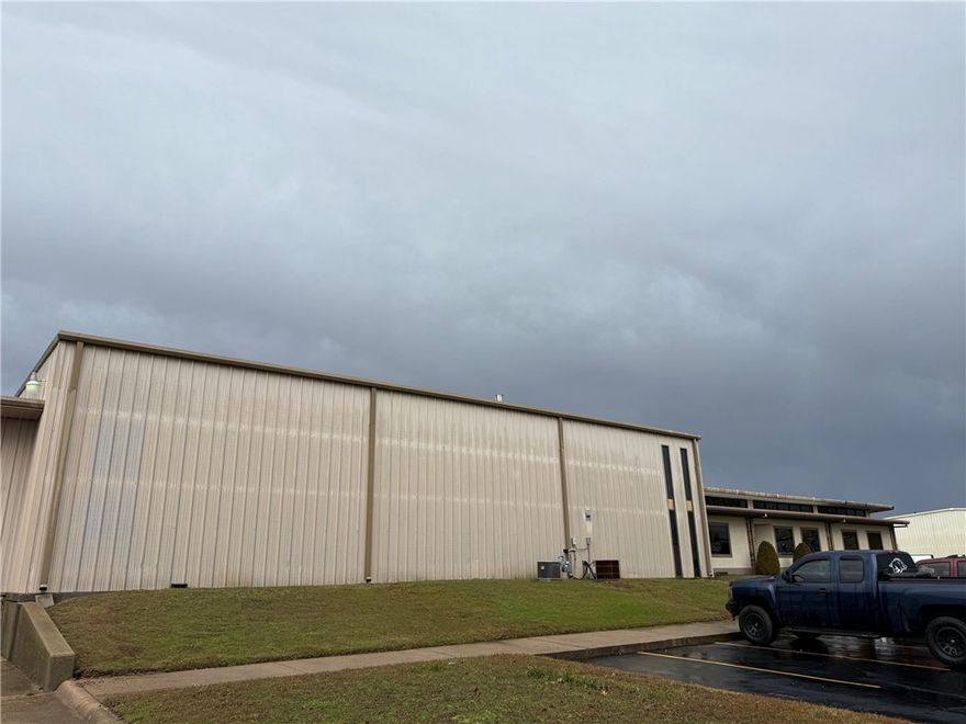 The warehouse has two dock doors, two offices, restrooms and break room available.