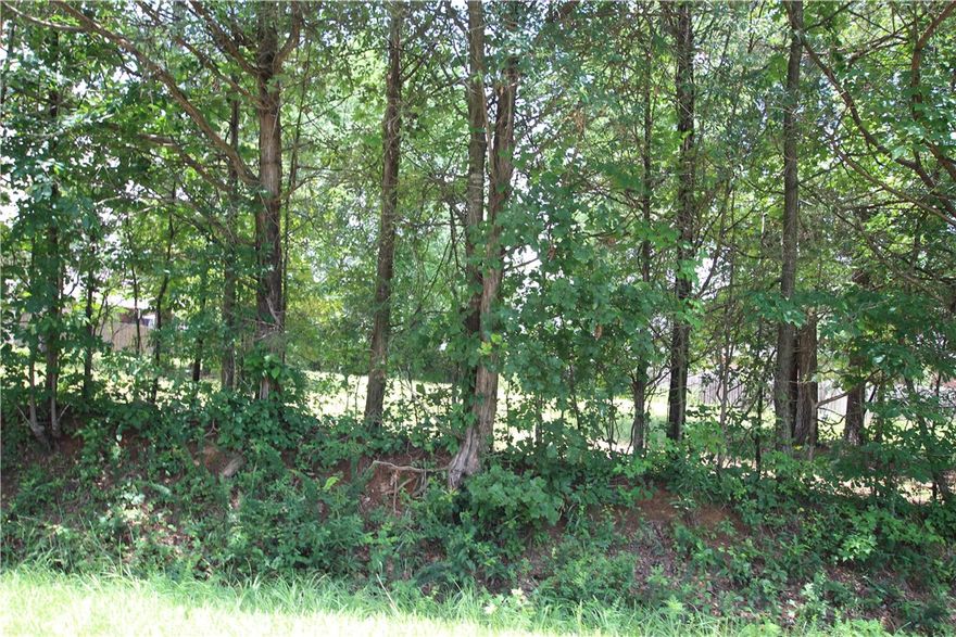 It is cleared but has some trees on the street side for privacy. I think this is one of the best lots facing a great road. This is one of the very last lots available that isn't sold or built already. You will be very pleased with the current builds selling in the mid 300K. We have Electric and City water, and CITY SEWER! How wonderful not having to mess with a septic and those headaches. Come and look at this beautiful spot for your dream house.