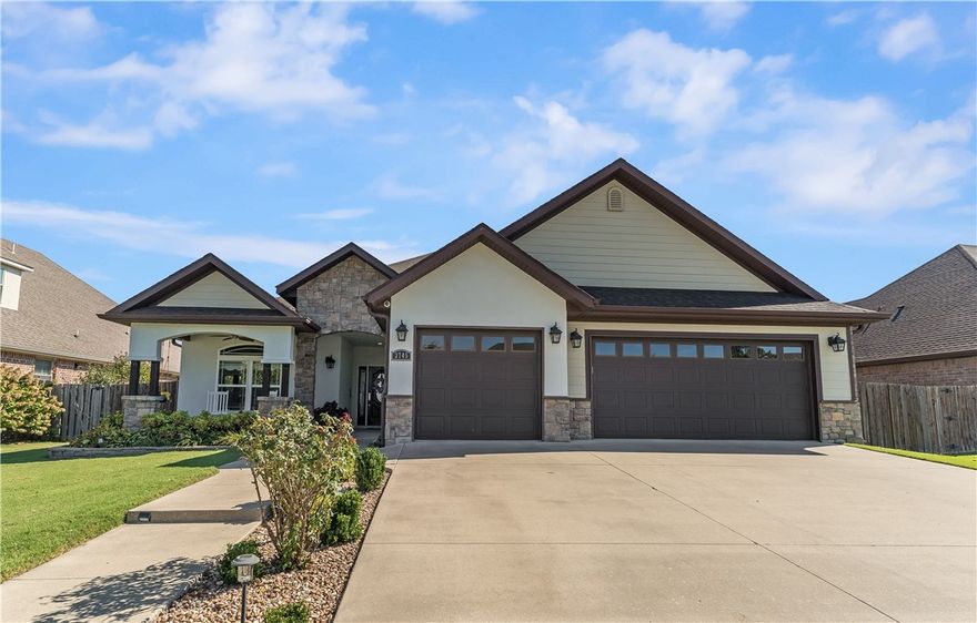 Absolutely stunning custom home! Loaded with luxury finishes, quartzite and granite throughout, water-resistant flooring, and each bedroom with its own private en-suite and two bonus rooms that could be utilized as bedrooms/offices. The showstopper? An additional 850sqft screened-in, 3 season heated porch featuring a built-in kitchen and grill that's perfect for entertaining year-round! The large kitchen with high end appliances, wine fridge and ample storage flows seamlessly into the living room that features a bar with built-ins. Step outside to your sparkling in-ground heated saltwater fiberglass pool and enjoy resort-style living at home. Walking distance to Stonebridge Meadows golf course. Reach out for the full upgrade list which includes new pool liner in 2025, soft close cabinets/drawers, whole home water filtration system, heated floors, EV charging in garage, sprinkler system, and much more!