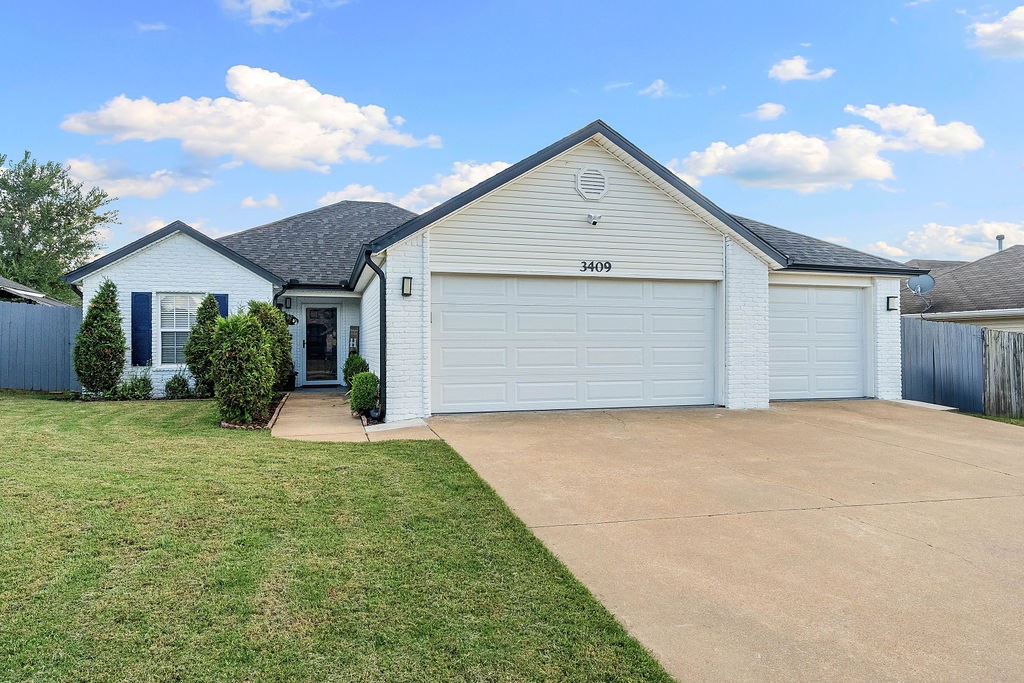 Rare gem in the city of Bentonville! This home will offer you peace of mind and low maintenance because they Replaced roof (2024), HVAC system replaced March 2025, Water heater replaced (2024), Insulated garage doors (2023) with smart motors that have cameras. New dishwasher, Microwave PLUS this home has a Storm Shelter! 3 car garage, You can't beat this location! Fenced in backyard with a garden area and also a storage shed.
