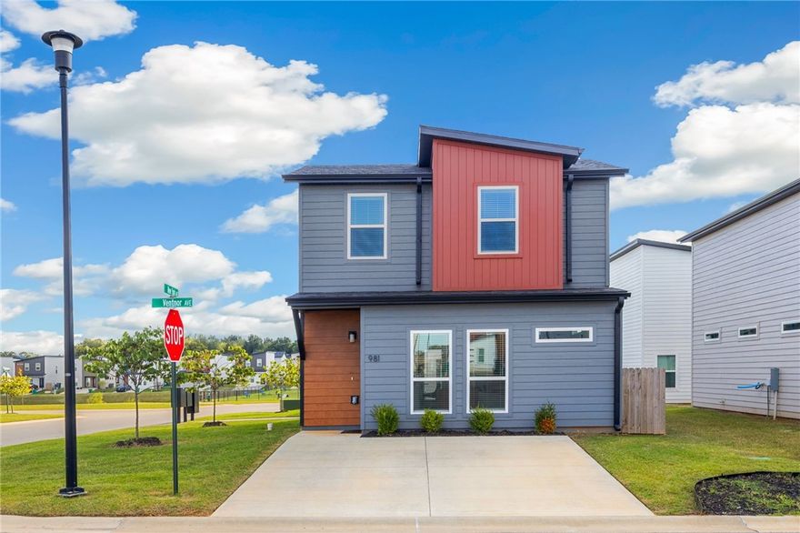 This inviting 2-bedroom, 2.5-bath home is perfectly positioned on a generous corner lot in a beautiful, welcoming neighborhood with a designated parking area just across the street. Inside, you’ll find a large kitchen island ready for casual breakfasts or lively dinner parties, matching granite countertops throughout for a cohesive and elevated look, and plentiful closet space to keep life organized. Recently built means you can move right in with confidence.

Life here goes beyond the walls of your home. The community offers pickleball courts, a dog park, lake access, beautifully landscaped grounds, walking trails, and a park, with volleyball courts coming soon for even more ways to gather and play. All of this comes with the convenience of quick access to Bentonville’s shopping, dining, culture, and employment hubs, making it easy to enjoy both a peaceful neighborhood and an active lifestyle.

Preferred lender credit of up to $2000
Appliances convey