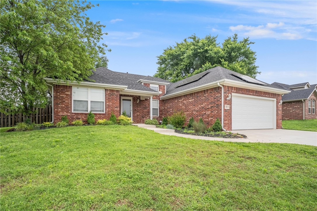This beautifully updated 3-bedroom, 2-bath home in the highly desirable Sienna Estates Subdivision offers the perfect mix of modern comfort and prime location. Just a short walk to walking trails and downtown Centerton, this home shines with natural light and thoughtful upgrades throughout. Recent improvements include a 4.5-year-old roof, a high-efficiency HVAC system with smart thermostat installed just 2.5 years ago, and energy-saving solar panels also just 2.5 years old. The home is well-insulated with R60-rated, 20-inch insulation to maximize comfort year-round. Step outside to your private backyard retreat featuring a stunning garden, a custom pergola with concrete pad, a covered barbecue deck, and an 8x12 storage shed — all added within the last two years. With gorgeous landscaping, quality upgrades, and unbeatable walkability, this home is move-in ready and made for easy living indoors and out.