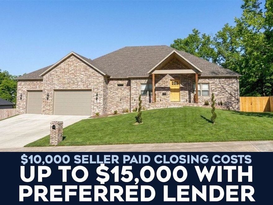 Experience refined living in this 2024 custom-built estate on 1.1 acres in Rogers. This exceptional residence features 4 bedrooms and 4.5 baths, including a private office and a grand bonus room. The lower level has been transformed, replacing the former mancave with a dedicated in-law suite complete with its own full bath. An additional private movie room and a versatile flex space, en-suite (functioning as a 5th bedroom), provide unmatched flexibility.  Premium finishes include custom white oak soft-close cabinetry and a JennAir built-in fridge/freezer with matching oak panels. Vaulted living, kitchen, and dining spaces center around a striking 10x5 quartz island. The primary suite features a fireplace, dual rain showerheads, and a 6x4 custom jacuzzi. Enjoy two stories of over 700 sq ft of covered patios with composite decking and a cedar-fenced-in yard. The oversized, insulated 3-car garage features 10' doors and 15'4" ceilings. Fiber internet and a gas cooktop complete this luxury retreat.