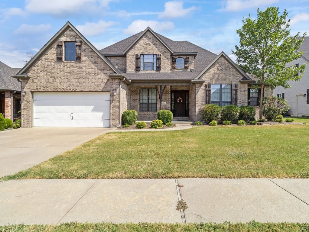 Well maintained, all brick home situated with nature in the back yard for perfect outdoor living and privacy in Shadow Valley's Premier Gated Community. This beautiful home includes a chef's kitchen w/gas cook top, large prep island & large walk-in pantry. Additional features include a dedicated dining room, built-in wine bar w/cooler & see thru fireplace that can be enjoyed from the living room or the 2nd sitting area. This great floorplan includes 4 bedrooms w/ 2 bedrooms & 2 bathrooms on the main floor, making this the perfect home for an extended family. Extend the entertainment with double doors leading from the living room to the large back deck, patio & firepit. Enjoy privacy w/ full fenced yard & no neighbors behind the home! Upstairs features 2 bedrooms & a bonus room w/ built in desks & a landing area. Bonus room could be a 5th bedroom & has a 105” video screen. 2 car extra deep garage w/additional side garage door for golf cart. Roof replaced in 2019, new garage door, dishwasher replaced in 2017