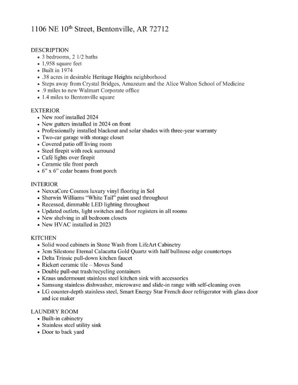 A&A 1st Rev Bentonville - Residential