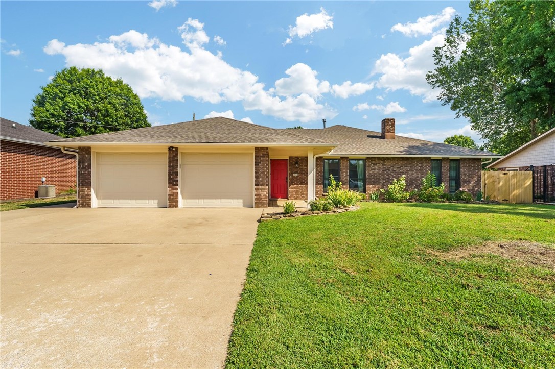 Perfectly positioned to enjoy all that Bentonville and Northwest Arkansas have to offer, this newly updated traditional ranch-style home pairs everyday comfort with prime convenience. The functional layout offers 2 primary suites, 2 bedrooms, 3 bathrooms, and two separate living rooms. The front living area is complete with a fireplace, while the other living space offers ample natural lighting and convenient access to the backyard. Outdoors, a private pool creates the perfect setting for summer gatherings or quiet evenings. The neighboring propertyās lush garden adds charm to the surroundings, while the homeās inviting ambiance provides a personal retreat. Thoughtfully upgraded with new front windows, a newer roof, brand new garage doors, and more, this home provides improvements with possibilities to make it your own. Located within walking or biking distance to the new Walmart Home Campus, youāll have effortless access to world-class restaurants, unique local shops, and vibrant community events.