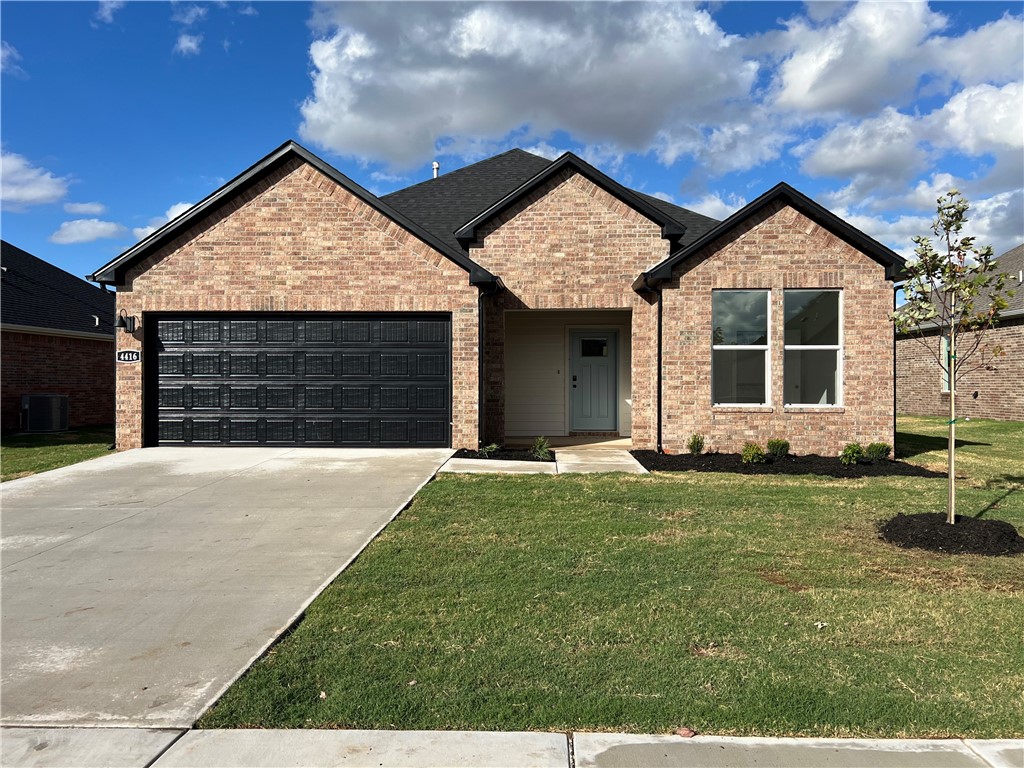 Sold before print! Delightful Denton plan in Goose Creek Village, an impressive subdivision where quality and affordability meet in the heart of Farmington. This home features gorgeous quartz kitchen countertops, stainless steel appliances and a walk-in pantry (per plan). 42-inch upper cabinets with top molding and soft close cabinet doors. Private bedroom one includes a lovely en-suite with quartz counter tops, double sinks, walk-in shower, and walk-in closet. Living room will showcase a beautiful modern Electric Fireplace. These homes feature ceiling fans in all bedrooms and living room! Each home exterior will have brick and Hardie® siding per plan! Covered patio (per plan). Garage Door opener! Taxes and Parcel # TBD. Single-story plans feature Luxury Vinyl plank flooring throughout!