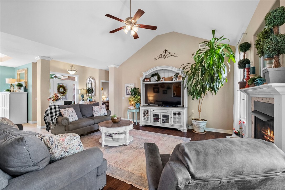 Pea Ridge is a growing community because of its proximity to Bentonville, Rogers, and Bella Vista. The school system and the small town feel make it attractive to families. This one owner 3 bedroom/2 bath home sits in a family orientated subdivision with no HOA. The split floor plan puts a nice size primary bedroom on one side of the house and the other two bedrooms on the other. Or gather up as a family around the gas log fireplace in the living room. Enjoy your meals at the eat in kitchen or in the formal dining room (that could even be used for an office). Did you notice that the house has no carpet- that's a plus! A new AC unit (both outside and in the attic) was just installed as well as a new water tank. The kitchen also has a new stove. Additionally the home has a Reme Halo Whole Home HEPPA system to help with allergies. Plus a whole house security system as well. Easy access to the backyard with the double gate with a shed that conveys. What a great home at a great price point in a desirable town!