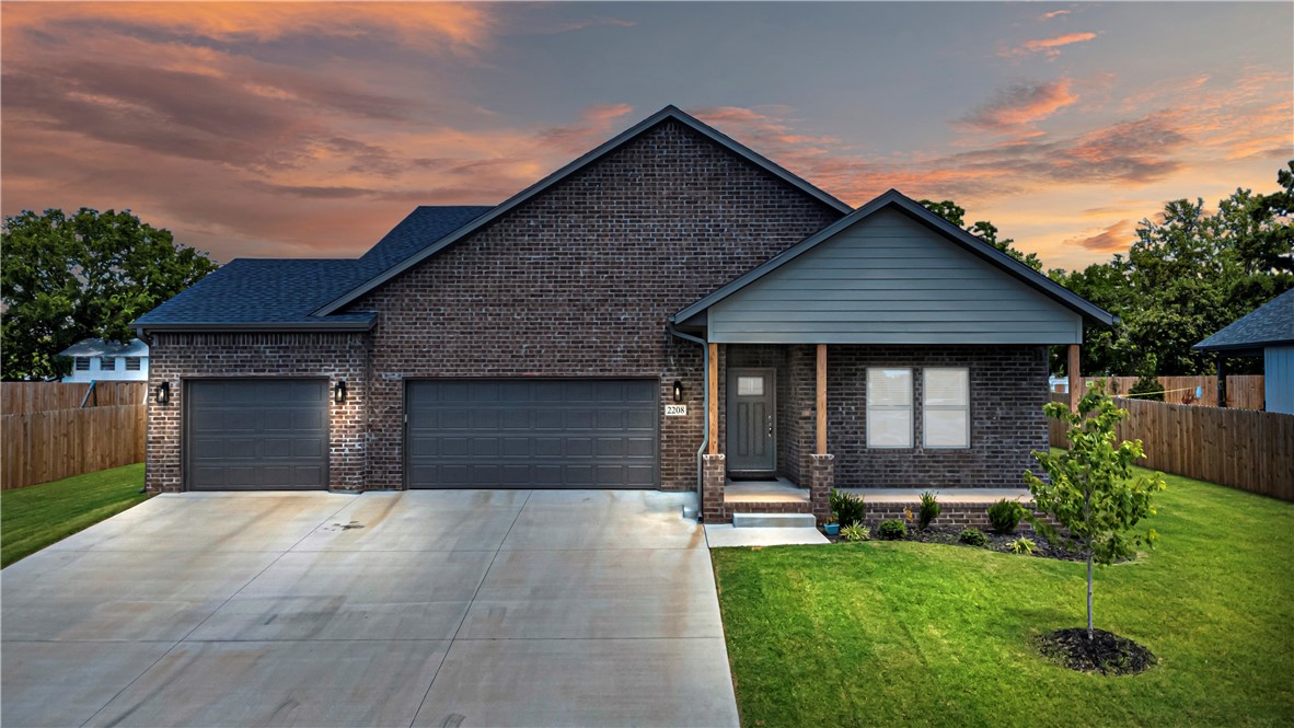 Just minutes from Pea Ridge High School, scenic trails, and a 10 minute drive to vibrant downtown Bentonville, this home offers the perfect blend of convenience and tranquility. Inside, you'll find 3 spacious bedrooms, 2.5 bathrooms, and thoughtful details throughout—from the custom cabinetry and sleek countertops to the oversized kitchen island and gas range with a wood-accented hood. A functional mudroom and a generous 3-car garage complete the package, making this home as practical as it is beautiful.