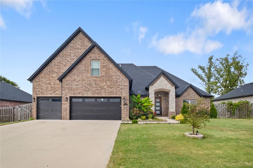 Welcome to your Next Home—1010 Huntleigh Drive is the perfect blend of space and convenience in one of the most sought-after neighborhoods on the Bentonville/Centerton line! This 5-bedroom, 3-bath home is designed for both everyday living and entertaining. The open layout features a kitchen with an oversized walk-in pantry—ideal for stocking up and staying organized. Retreat to the primary suite with its spa-like bathroom and massive closet that makes getting ready a breeze. Every bedroom is generously sized, giving everyone their own comfortable space. The 5th bedroom is currently set up as a media room, and the projector and speakers convey—perfect for movie nights or game days at home. Added perks include permanent holiday lights for year-round curb appeal and hard-wired security cameras for peace of mind. With its spacious design, modern upgrades, and prime location near everything NWA has to offer, this home has the lifestyle you’ve been looking for.