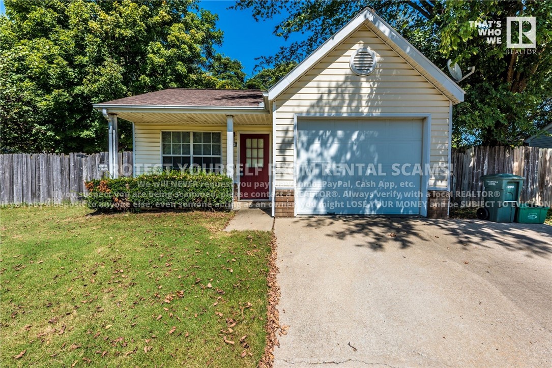 COMING SOON! Available approx. 8/25/25! Check out this 2 bedroom 2 bathroom home located just minutes away from trails, parks, dog park, eateries, and a short drive to the University of Arkansas! Carpet has been replaced with LVP flooring! This home features ample cabinet space in kitchen, section for eat in dining, tile flooring in wet areas, and a spacious, fenced in backyard! *Available date may change. Property is tenant occupied - do not disturb the tenant. **Tenant is responsible for all utilities and lawn care/maintenance.