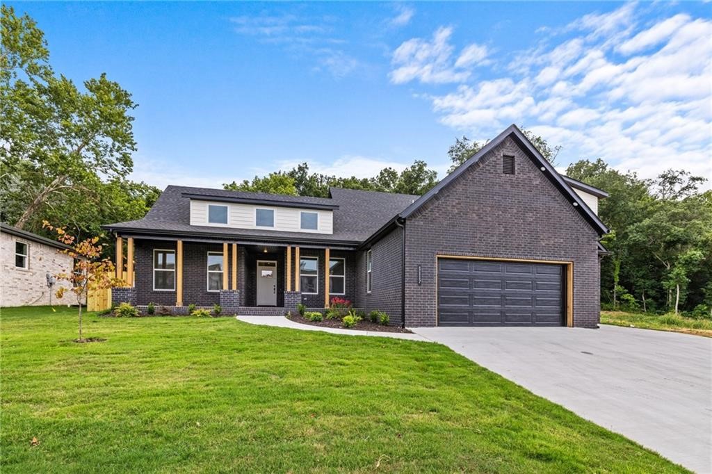 Welcome to the Greens at Sugar Creek, a great new neighborhood located just behind Big Sugar Golf Course! This spacious two-story home is on a 0.45 acre lot and features 4 bedrooms with 3 full bathrooms on the first level and a bonus room with powder bathroom on the second level. Open kitchen, dining and living room, a large walk-in pantry, mudroom and a 3-car garage! This home has great amenities including custom cabinetry with quality stone countertops, EV Charger, LVP, tile and carpet flooring, LED lighting, Nest thermostat, pot filler above the range, custom made vent hood, stainless steel energy-star appliances, 30ftx20ft patio, Fence, Springler system, full aluminum guttering and more! Enjoy a peaceful view from the back patio of mature trees and be within walking distance to Big Sugar Golf Course and Little Sugar Creek! Probuilt