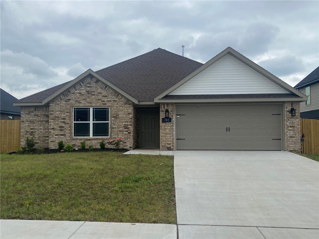 Brand new growing neighborhood with small town charm but close to a schools, Ward Nail Park, playgrounds, and shopping. Home has granite countertops, stainless steel appliances, fireplace in living room, smart home features, beautiful wood-look tile in common areas, tiled Primary Bath shower, carpet in bedrooms, and covered patio to relax or for entertaining.