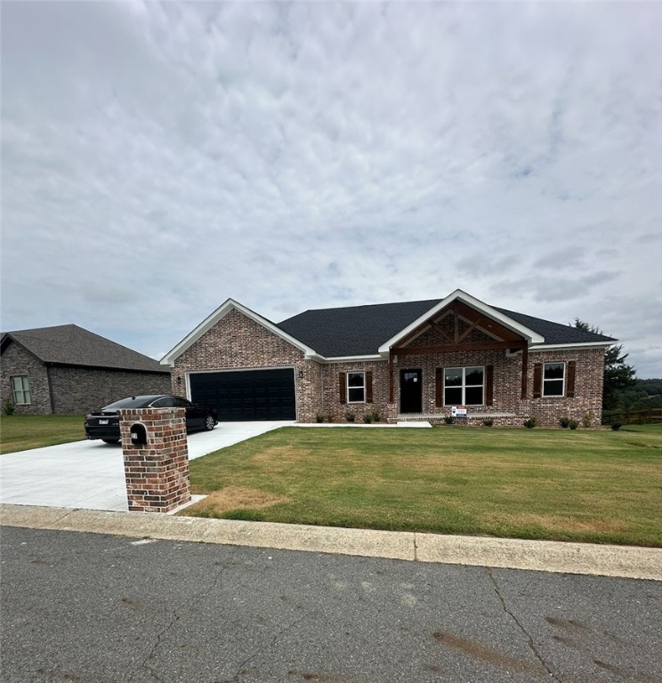 Stunning new construction in Persimmon Ridge Estates! This 3-bedroom, 2-bath home features an open-concept layout that seamlessly connects the living, dining, and kitchen areas. The luxurious primary suite features a spacious walk-in closet with direct access to the laundry room, as well as a beautifully tiled custom shower in the en-suite bath.