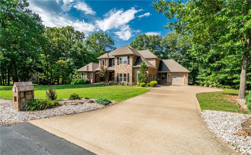 Introducing this spacious 3,981 sqft home in Bentonville, sitting on a little over one acre. With 5 bedrooms and 4.5 bathrooms, this home features a formal dining room, an eat-in kitchen, and two living spaces. Enjoy the built-in stereo system and speakers throughout, as well as a security system for added peace of mind. Recent updates include a new roof in 2019, two new HVAC units in 2023, and a new fence in 2020. The home has been freshly painted with a new front entry door, updated light fixtures, and ceiling fans, plus white repainted trim and cabinets. The large back deck faces west, offering beautiful sunset views. Additional perks include a sprinkler system, a 3-car garage, and plenty of storage space. Your future home is calling – schedule a tour today!