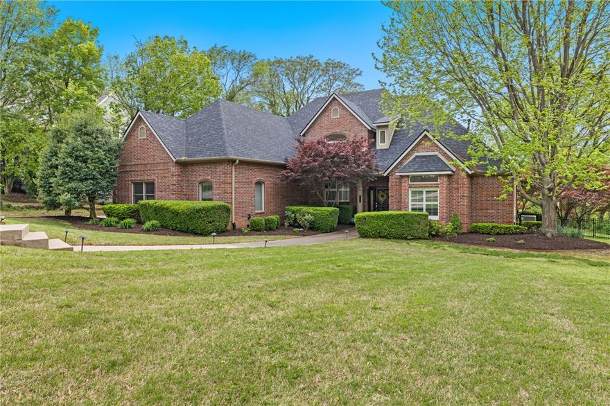 This beautiful, traditional, estate like home located in East Fayetteville has everything you would want in a home. Located 3 minutes east on highway 45, it is convenient to get to schools, the grocery store, restaurants and shops. Situated on 1.55 acres, there is endless opportunity to add a pool, pavilion etc. The home has two large living spaces, a front staircase and back staircase with new carpet, primary bedroom located on first floor, 3 bedrooms plus large media room located on second floor. Enjoy a beautiful deck off the primary bedroom that includes a hot tub. There are many upgrades throughout the home, new flooring on main level, renovated powder bath, new carpet on stairs, 2 new HVAC systems, and new hot water heater. Furniture can be negotiated.