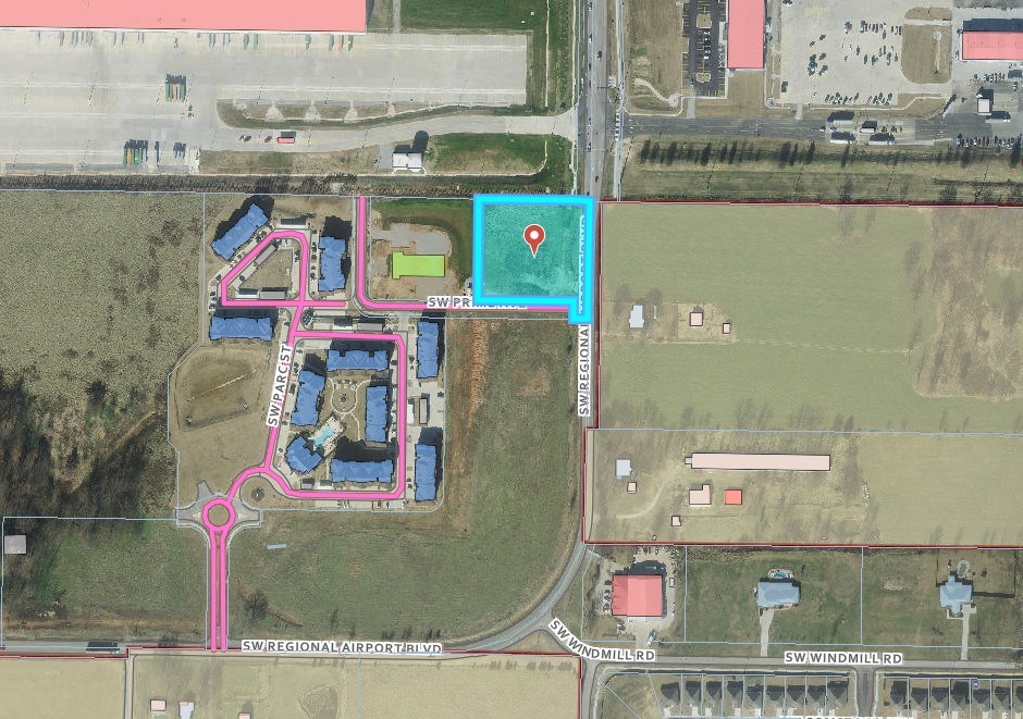 Prime opportunity near Walmart DC in West Bentonville. Located close to numerous new warehouse developments and fronting a major apartment complex, this property is 2.03 acres of developed property ready for construction. Full suite of utilities on site.