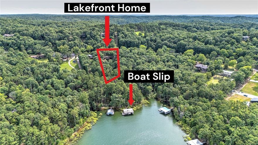 Discover the perfect blend of comfort and tranquility in this beautifully remodeled lakefront retreat. Tucked away on a lush 1.02-acre wooded lot, this home offers breathtaking views of nature and the sparkling waters of Beaver Lake. A walkable path leads you to your co-owned boat dock, making lake days simple and enjoyable. Inside, the 1,790 SF split floorplan consists of 3 bedrooms, 2 full baths, and 1 half bath, designed with open-concept living and an abundance of natural light. Step outside to a covered deck overlooking a cozy firepit area, ideal for gathering with family and friends or simply soaking in the serene surroundings. Whether used as a primary residence or a getaway retreat, this home invites you to relax, unwind, and embrace a lifestyle where every day feels like a vacation.
