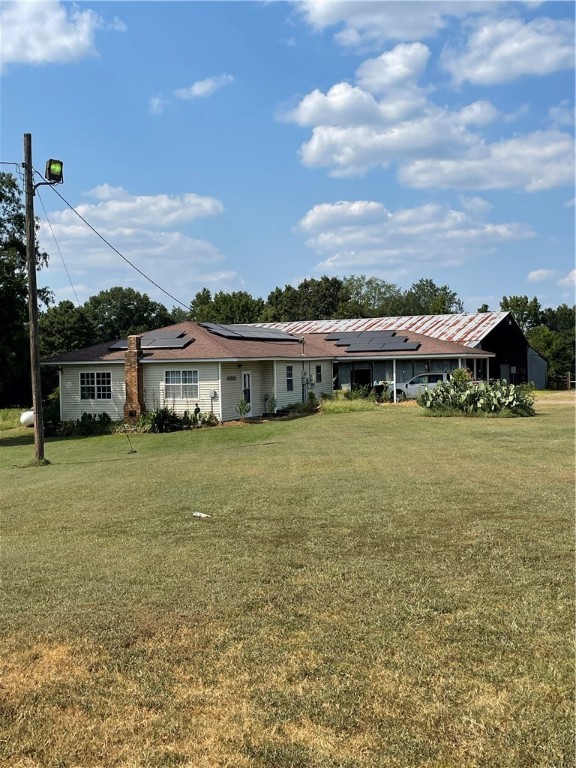 Small farm that includes a cute 2 bedroom, 2 bathroom home, with a large haybarn, a small storage building, and a huge 4 stall area that could also be used as a small arena. Seller has installed new solar panels that are included with the property. There's also a new pellet stove and wood stove for a secondary heat source.
The location of this property is in the Quachita mountains, close to Petit Jean State Park, Mount Nebo State Park and just minutes away from the Arkansas River