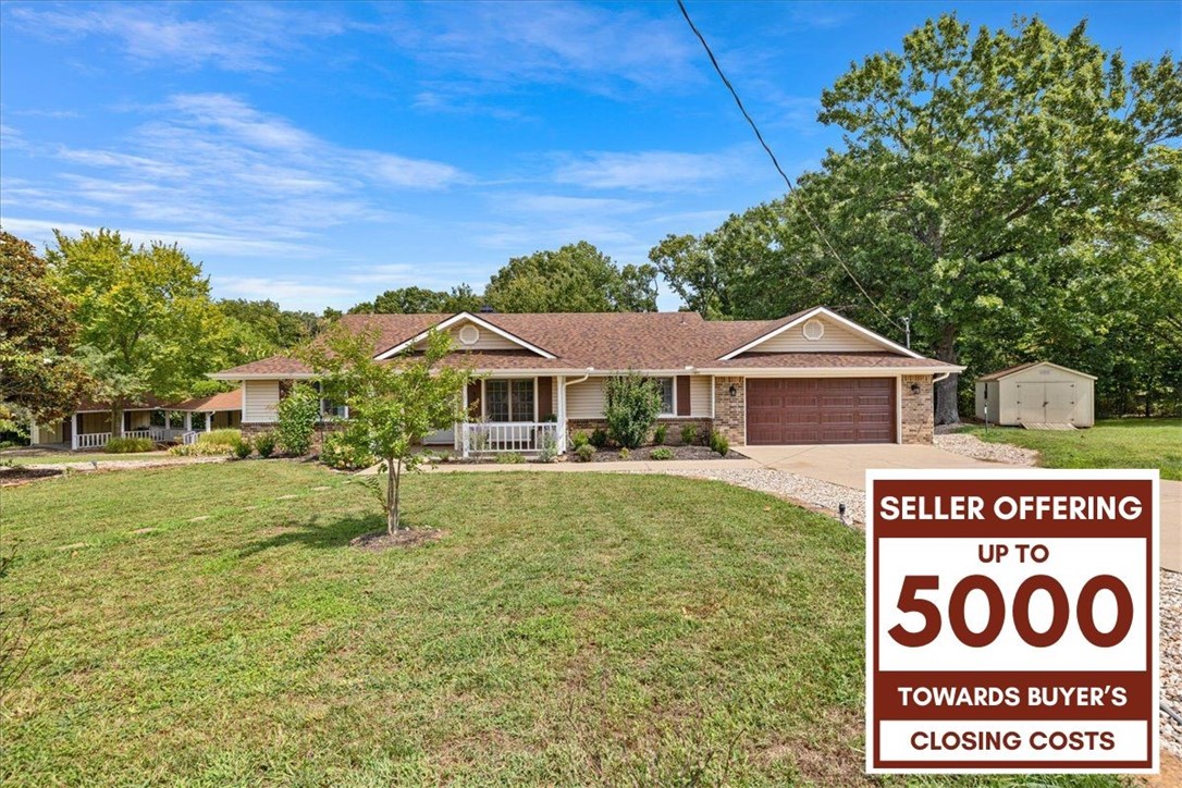 $5K toward buyerās closing costs with acceptable offer! Enjoy immediate access to the Tunnel Vision bike trail from this nearly half-acre flat corner lot located in an established neighborhood with charming homes. This 2-bed, 2-bath split floor plan includes a private office, vaulted ceiling living room with new smart pellet fireplace, and kitchen with pantry, ample cabinets, and brand-new luxury appliances including a gas stove. BONUS: A generous portion of this lot is free from leach lines, providing greater flexibility for use of the land. MAJOR UPDATES: new roof (2023), HVAC, pellet stove, plumbing, Wi-Fi enabled belt drive garage door, and more offer peace of mind for years to come. Outdoor living features a large deck, landscaped yard, fenced area, and a 12x24 outbuilding. Oversized 2-car garage with attic storage. Convenient to Bella Vista lakes, golf, and trails with quick I-49 accessāonly 20 minutes to the new Walmart Home Office!